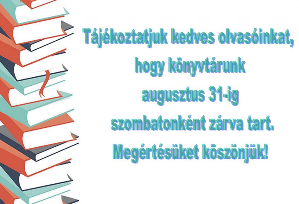 Nyári nyitvatartás