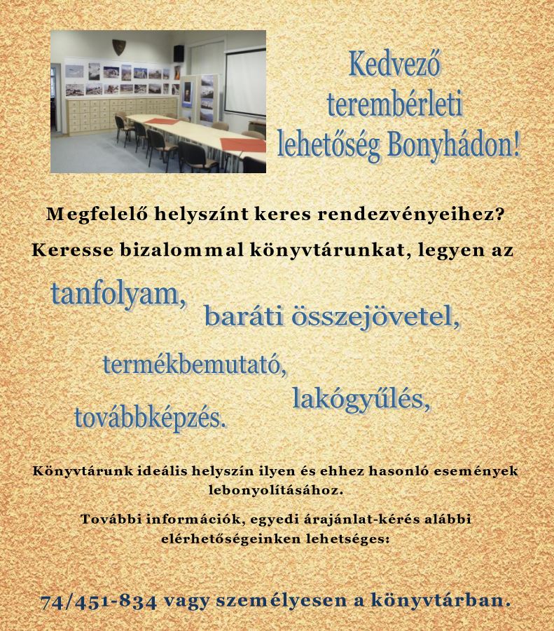 Terembérleti lehetőség