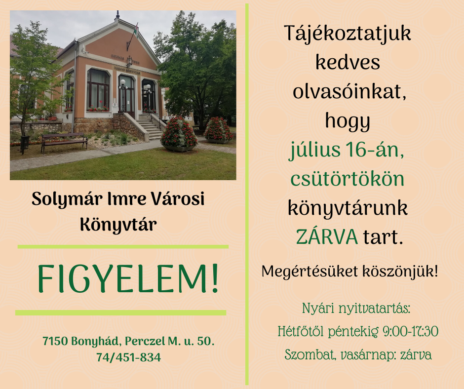 Zárva tartunk